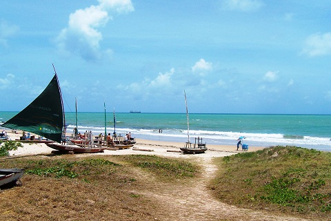 Praia de Boa Viagem, Recife, Pernambuco. Imagem: Arquivo Jeguiando
