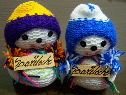 Bonequinhos de neve para presentear. #LembrancinhasdeBariloche. Estes aí já são dos sobrinhos! Imagem: Janaína Calaça.