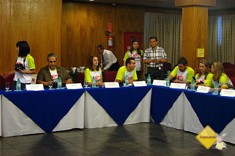 Poliana, João, Clarissa, Átila, Pedro, Carol e Flávia. Imagem: Janaína Calaça