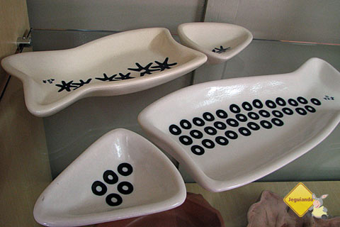 Petisqueiras de cerâmica. Imagem: Janaína Calaça