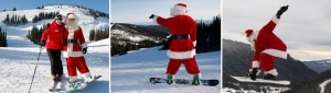 Que tal esquiar ou fazer snowboard ao lado do Papai Noel? Imagem: http://www.sunpeaksresort.com/events-and-festivals/event.aspx?c=1&e=1691