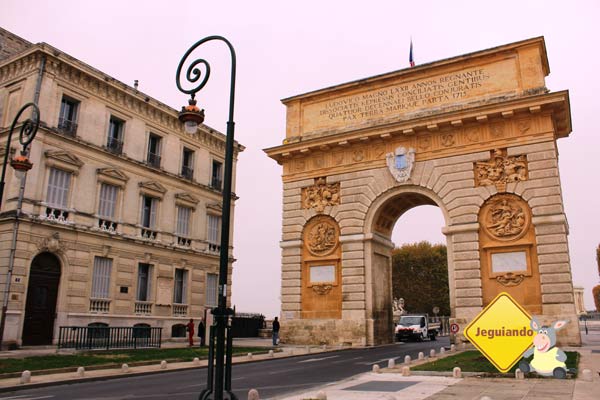 L'arc du Triomphe Montpellier. Montpellier, França. Imagem: Janaína Calaça