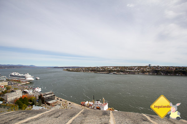 Vista a partir da Citadelle de Québec. Québec City. Imagem: Erik Araújo