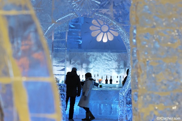 Hotel de gelo, em Québec City. Imagem: Xavier Dachez