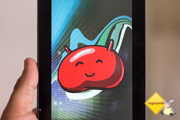 A simpática Jujuba do Sistema Operacional Android 4.1 (JellyBean). Imagem: Erik Araújo