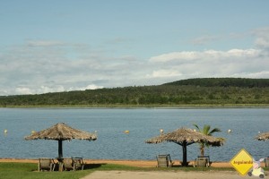 Prainha da represa do Broa. Broa Golf Resort, Brotas, SP. Imagem: Janaína Calaça.