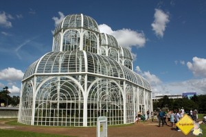 Estufa. Jardim Botânico, Curitiba, PR. Imagem: Janaína Calaça