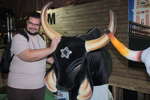 Erik Pzado no 5º Salão do Turismo - Roteiros do Brasil. Imagem: Janaína Calaça