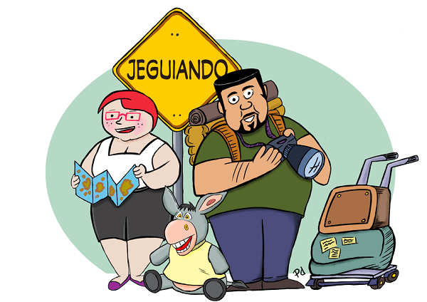 Família Jeguiando. Arte de Paulo Duarte