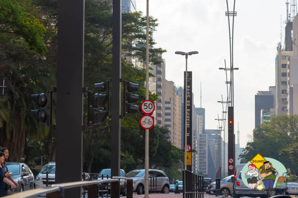 Ciclovia da Paulista. Imagem: Erik Araújo