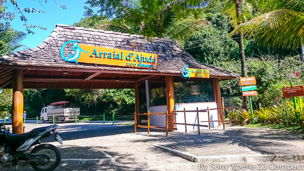 Entrada do Eco Parque Arraial d'Ajuda. Imagem: Erik Araújo
