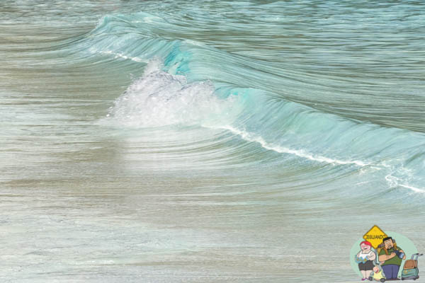 Praia mesmo em piscina, deve ter ondas. Imagem: Erik Araújo