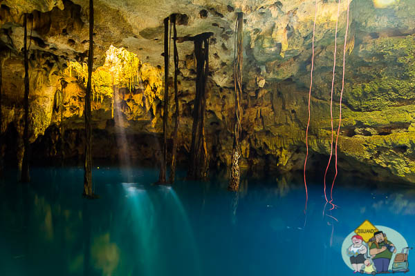 Raios solares no cenote da terra. Imagem: Erik Araújo
